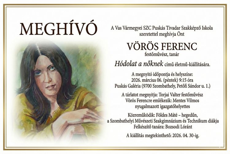 Puskás Galéria meghívó